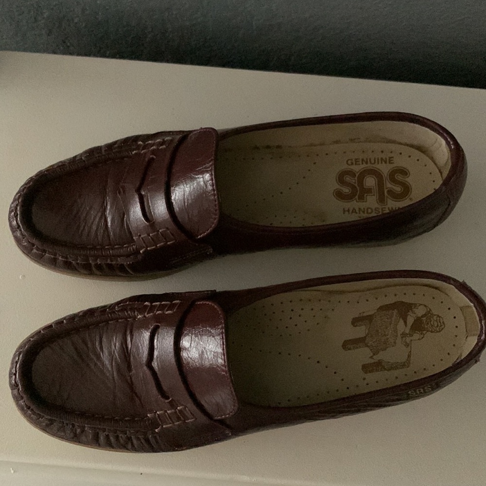 Handsewn Vintage SAS Wedge Loafers